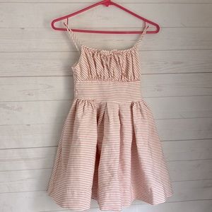 Ralph Lauren Girls Size 10 Pink & White Striped Party Dress
